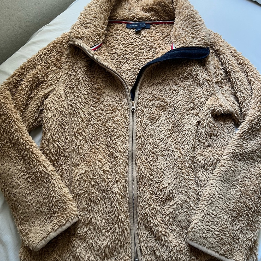 Tommy Hilfiger Brown Sherpa Fleece Jacket